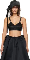 Vaquera Black Cone Bra In Black