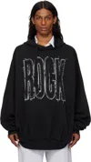 Vaquera Black Giant Hoodie In Black