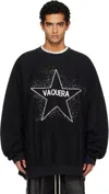 Vaquera Black Oversized Sweatshirt In Black