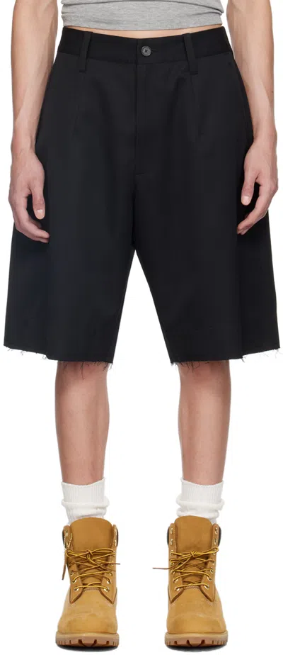 Vaquera Black Pleated Shorts