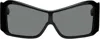 Vaquera Black Shield Sunglasses