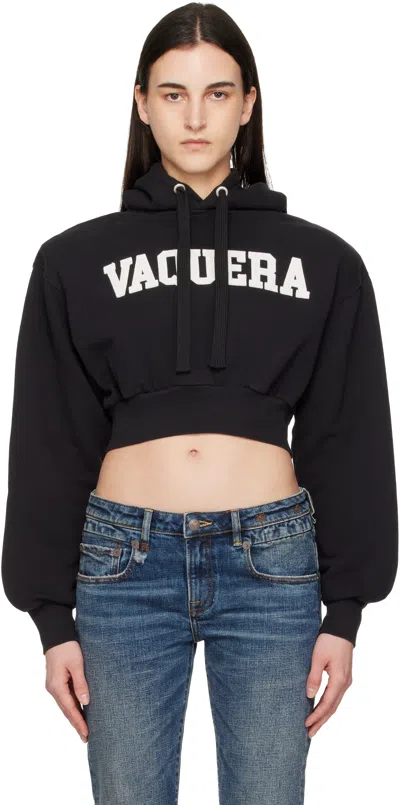 Vaquera Long-sleeve Hoodie In Black