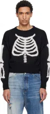 Vaquera Skeleton Sweater In Black
