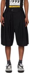 Vaquera Black Suiting Baby Shorts