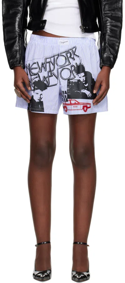 VAQUERA BLUE & WHITE BOXER SHORTS