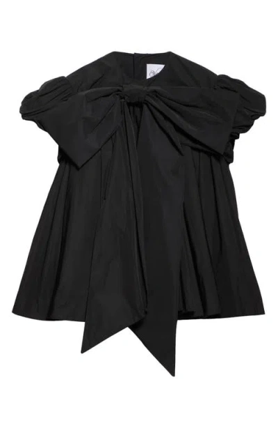 Vaquera Bow Puff Sleeve Minidress
