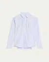 Vaquera Bra Button Down Top In Blue 1