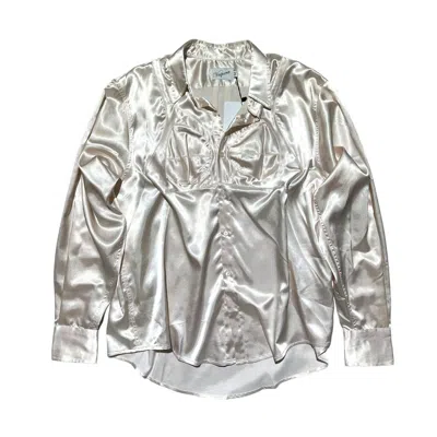 Pre-owned Vaquera Bra Button Down In White