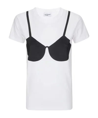 Vaquera Bra Print T-shirt In White