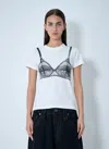 Vaquera Bra Printed T-shirt In White