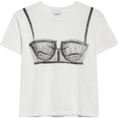 Vaquera Trompe-l'oeil T-shirt In Blanc De Blanc
