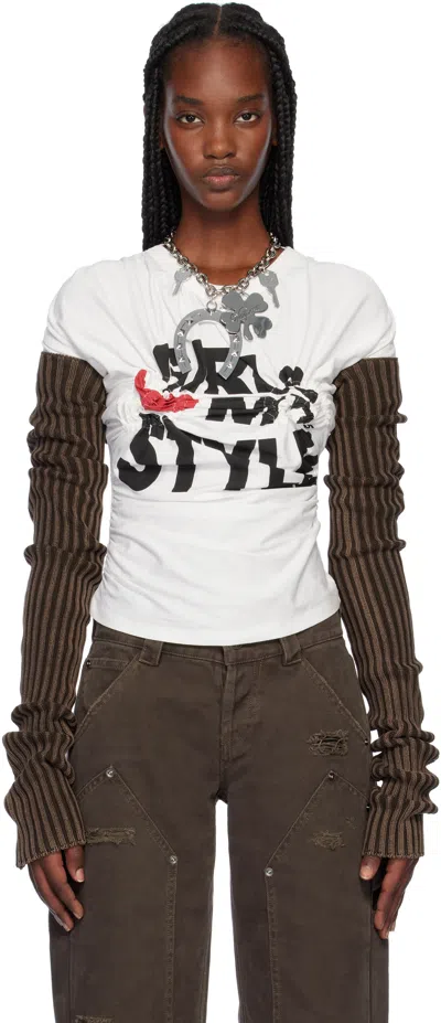 Vaquera Rib Knit Bolero In Brown