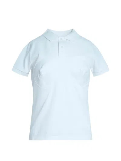 Vaquera Conical-chest Polo Shirt In Blue