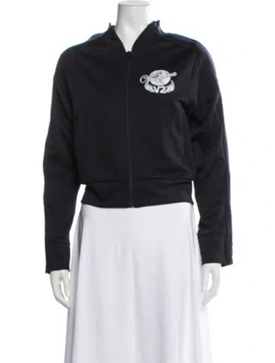 Pre-owned Vaquera Crew Neck Long Sleeve Top In Black