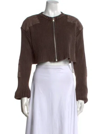 Pre-owned Vaquera Crew Neck Sweater In Brown