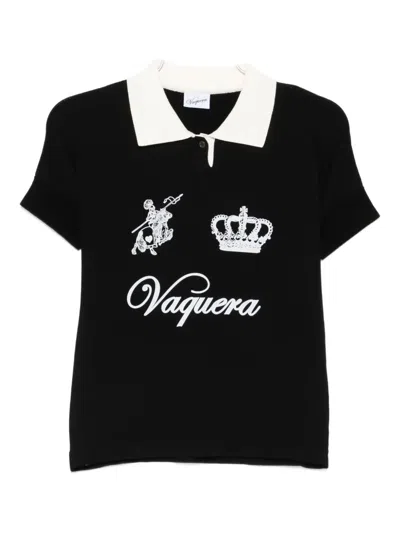 Vaquera Short Sleeve Polo In Black