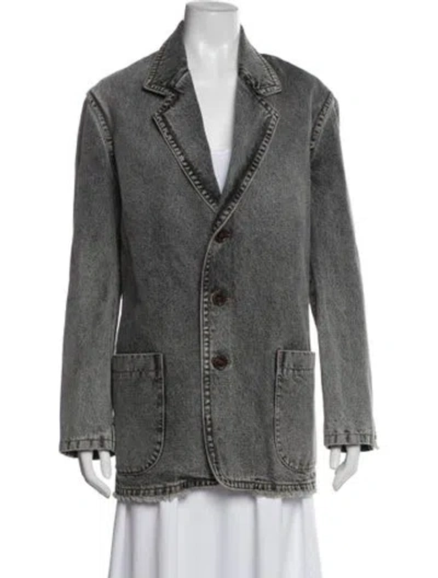 Pre-owned Vaquera Denim Jacket In Gray
