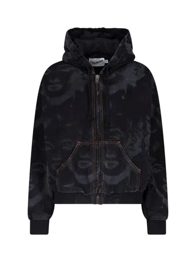 Vaquera Denim Jacket "marilyn Workwear" In Black