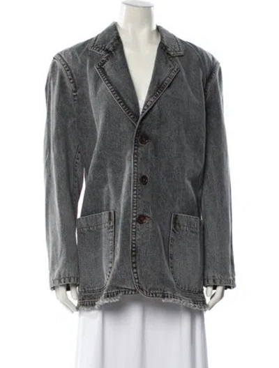 Pre-owned Vaquera Denim Jacket W/ Tags In Gray