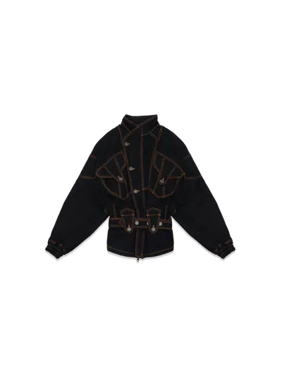 Vaquera Denim Jacket Woven In Black