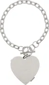 Vaquera D'heygere Edition Xl Heart Locket Necklace In Silver