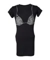 Vaquera Diamante Bra T-shirt In Black