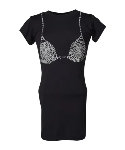 Vaquera Diamante Bra T-shirt In Black