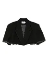 Vaquera Distressed Cropped Jacket In Black