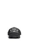 Vaquera Distressed Logo Cap In Black