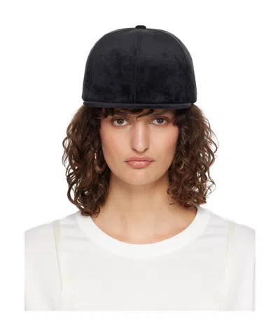 Vaquera Equestrian Flat-brimmed Baseball Cap In Black