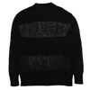 Vaquera Giant Loose Sweater In Black In Nero
