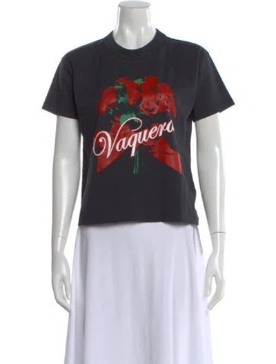 Pre-owned Vaquera Graphic Print Crew Neck T-shirt In Multi