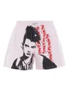Vaquera Graphic-print Shorts In Pink