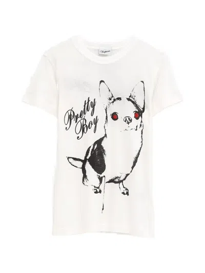 Vaquera Graphic-print T-shirt In White