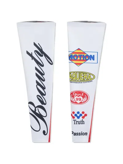 Vaquera Graphic-print Leg Warmers In White
