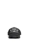 Vaquera Distressed Logo Cap In Black