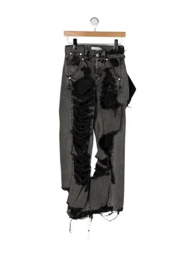 Pre-owned Vaquera High-rise Straight Leg Jeans In Green