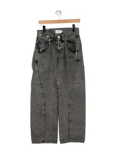 Pre-owned Vaquera High-rise Straight Leg Jeans In Green