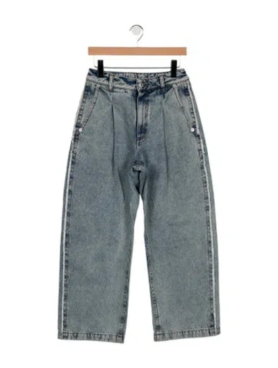 Pre-owned Vaquera High-rise Wide Leg Jeans In Blue