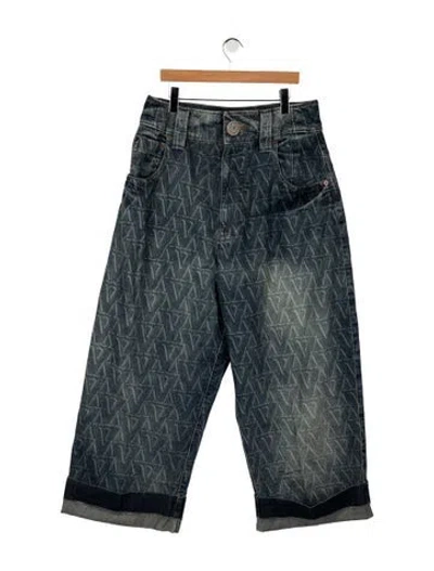 Pre-owned Vaquera High-rise Wide Leg Jeans In Blue