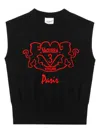 Vaquera Intarsia-logo Top In 黑色