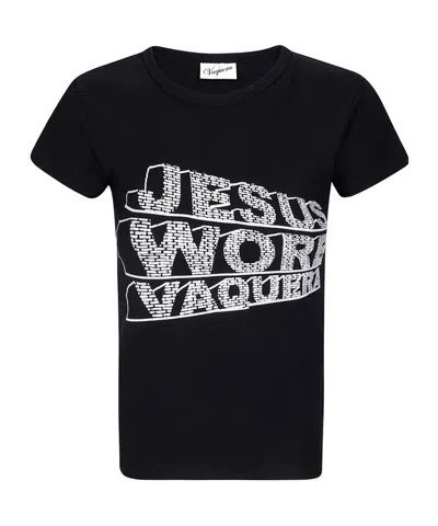 Vaquera Graphic-print T-shirt In Black