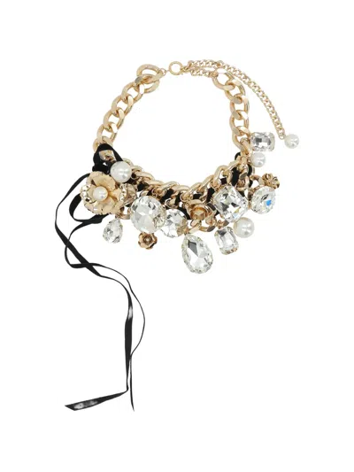 Vaquera Jewelled Chain Necklace In Gold