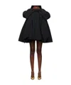 Vaquera Black Bow Minidress In Black