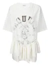 Vaquera Lingerie Overlay T-shirt In White