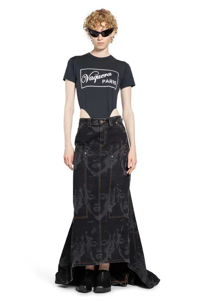 Vaquera Leotard T-shirt In Black