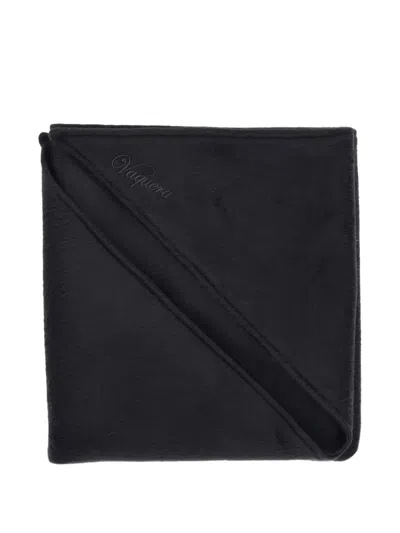 VAQUERA LOGO-EMBROIDERED TRIANGULAR SCARF