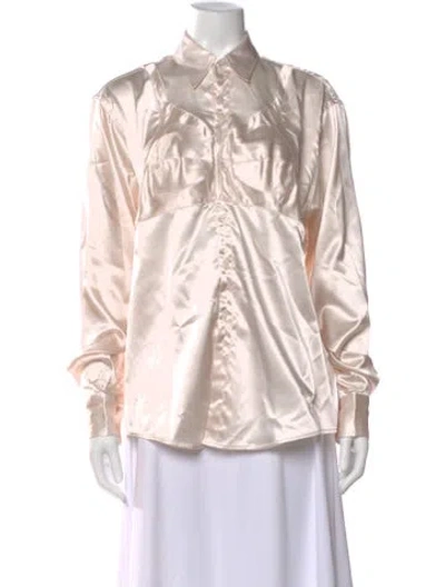 Pre-owned Vaquera Long Sleeve Blouse W/ Tags In Pink