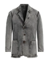 Vaquera Man Blazer Lead Size S Cotton In Grey