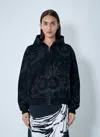 Vaquera Womens Black Marilyn Hooded Denim Jacket In Black
